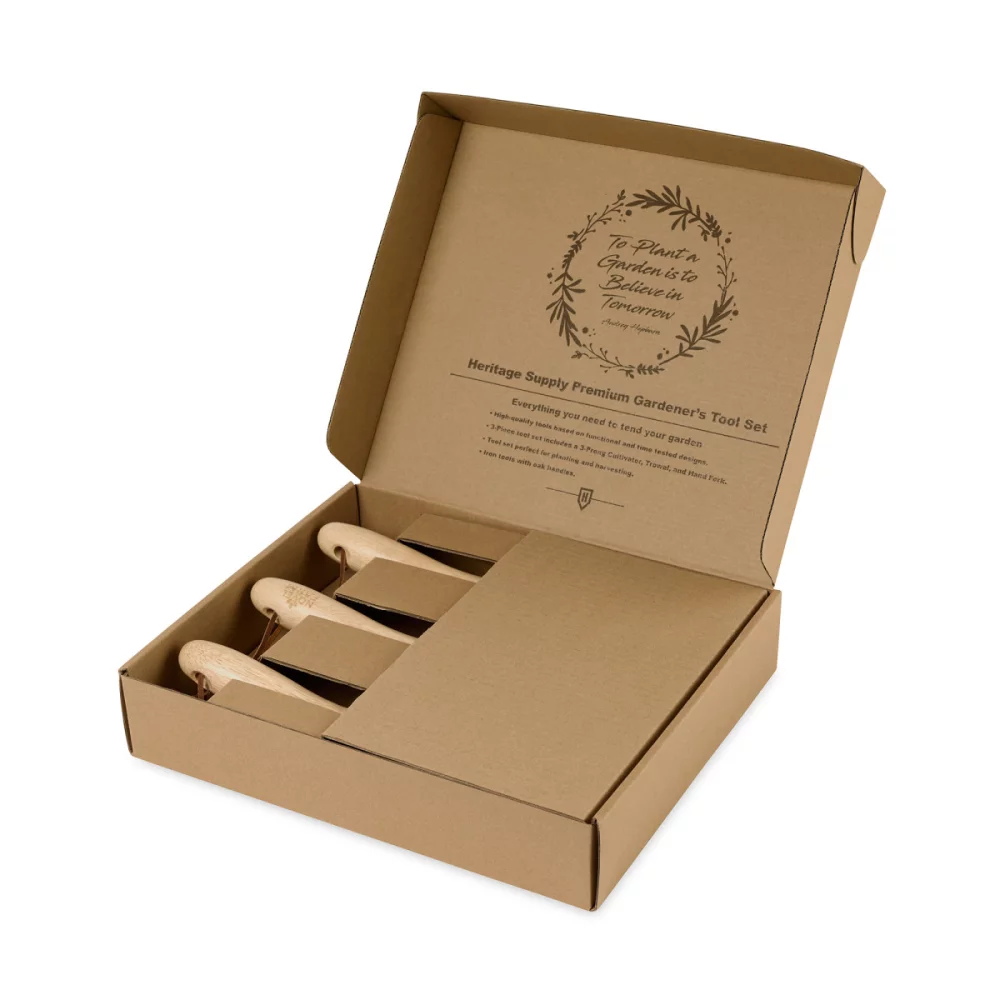 Ensemble d'outils de jardinage premium Heritage Supply™ - Bois
