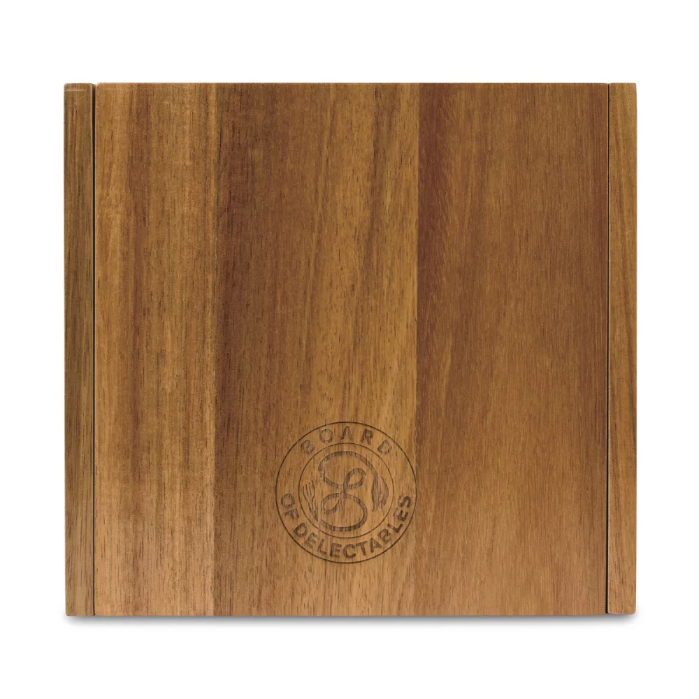 La Cuisine Cheese Board with Serving Set - Wood