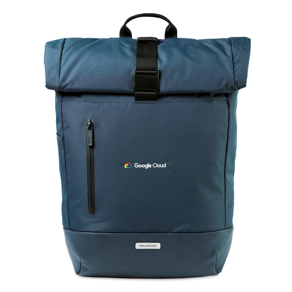 Sac à dos à rabat Moleskine® Metro - Bleu saphir