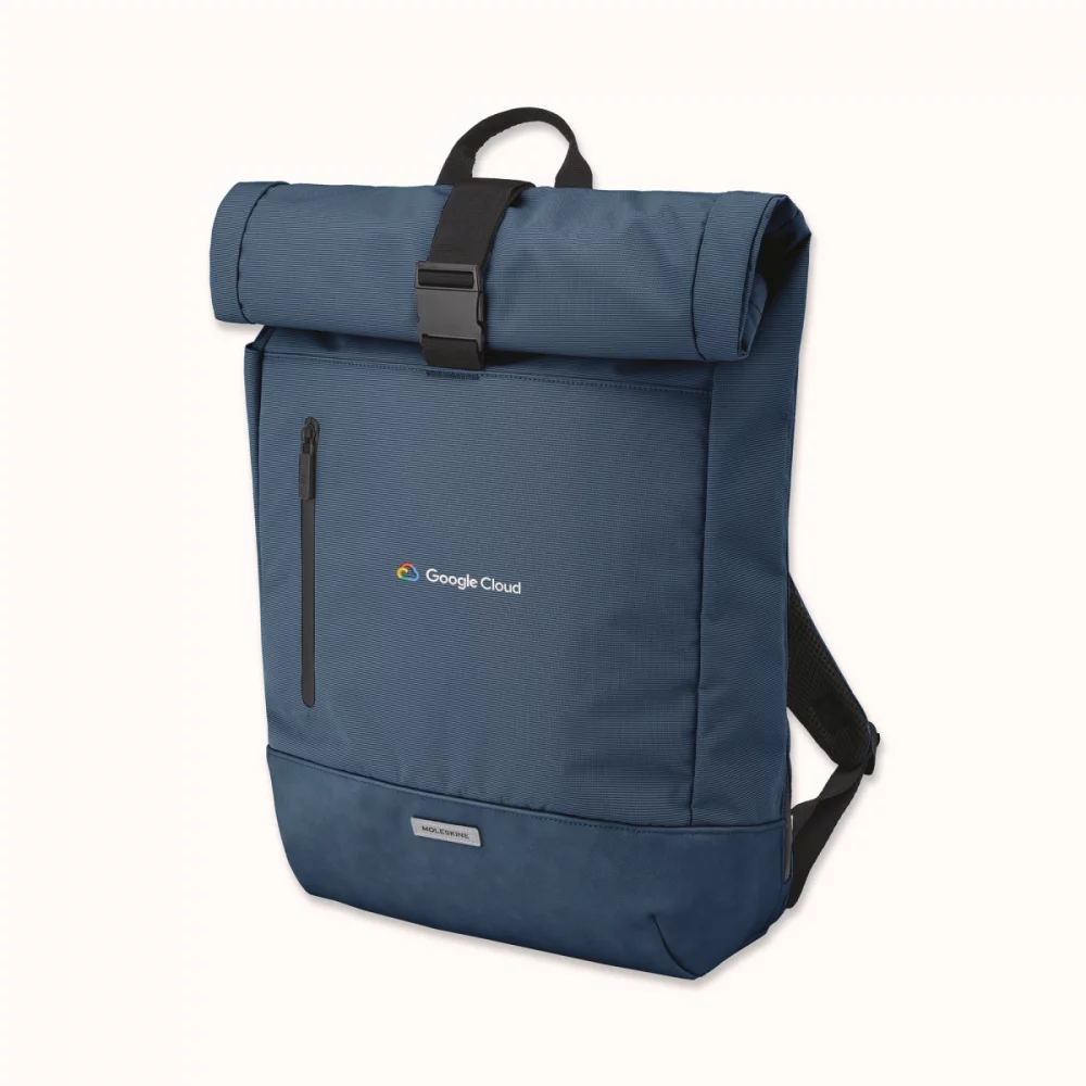 Moleskine® Metro Rolltop Backpack - Sapphire Blue