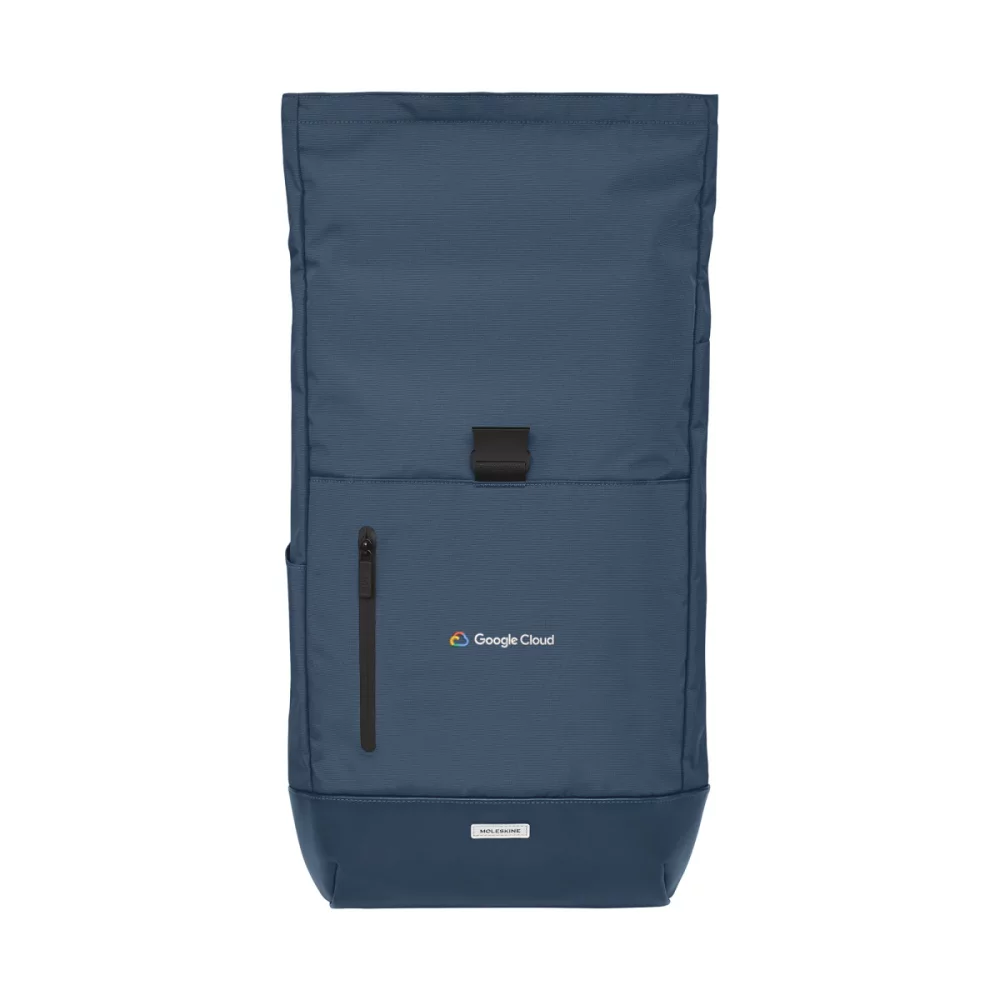 Sac à dos à rabat Moleskine® Metro - Bleu saphir