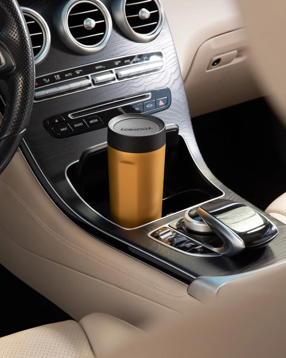 CORKCICLE® Commuter Cup - 17 Oz. - Gold