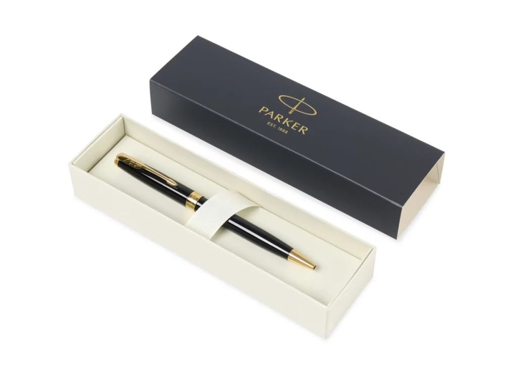 Parker Sonnet Ballpoint - Black - Gold Trim