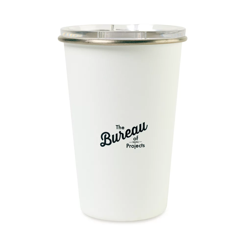 Gobelet de voyage en acier inoxydable Arlo Classics - 14 oz - Blanc