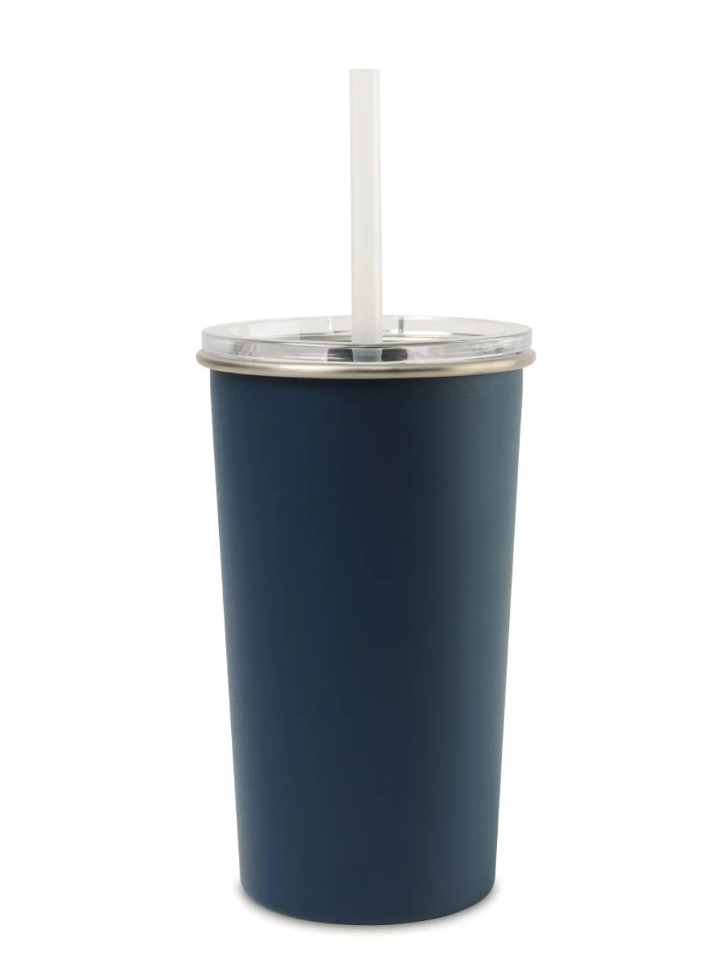 Gobelet en acier inoxydable Arlo Classics avec paille - 20 oz - Bleu marine mat