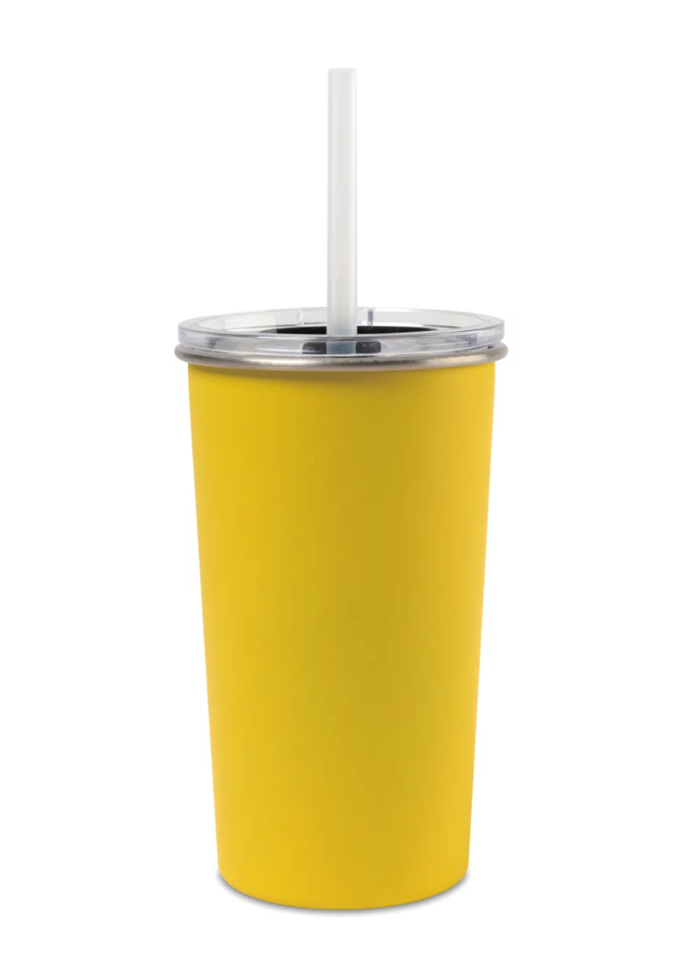 Gobelet en acier inoxydable Arlo Classics avec paille - 20 oz - Jaune