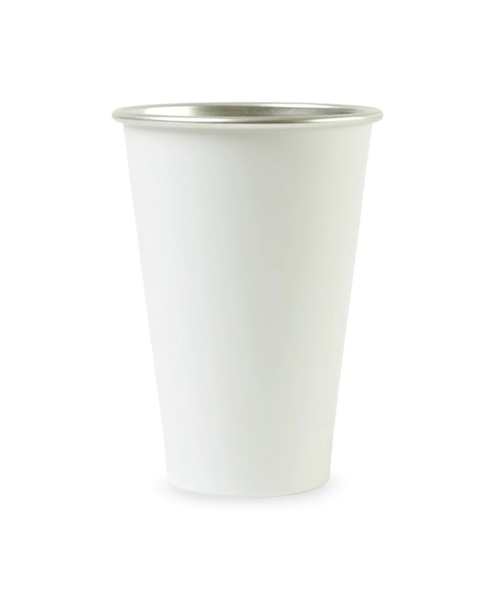 Pre-Game Aluminum Stadium Cup - 18 Oz. - White
