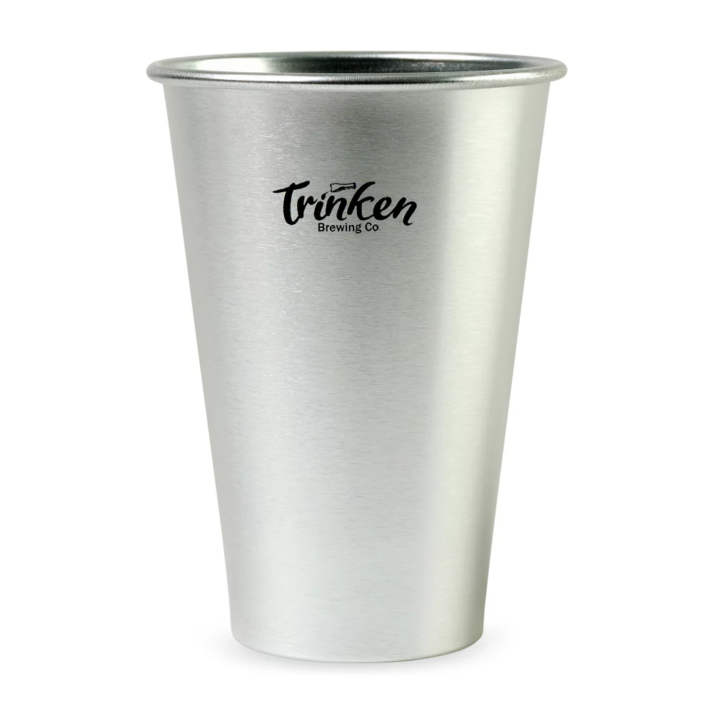 Gobelet de stade en aluminium avant le match - 18 oz - argent