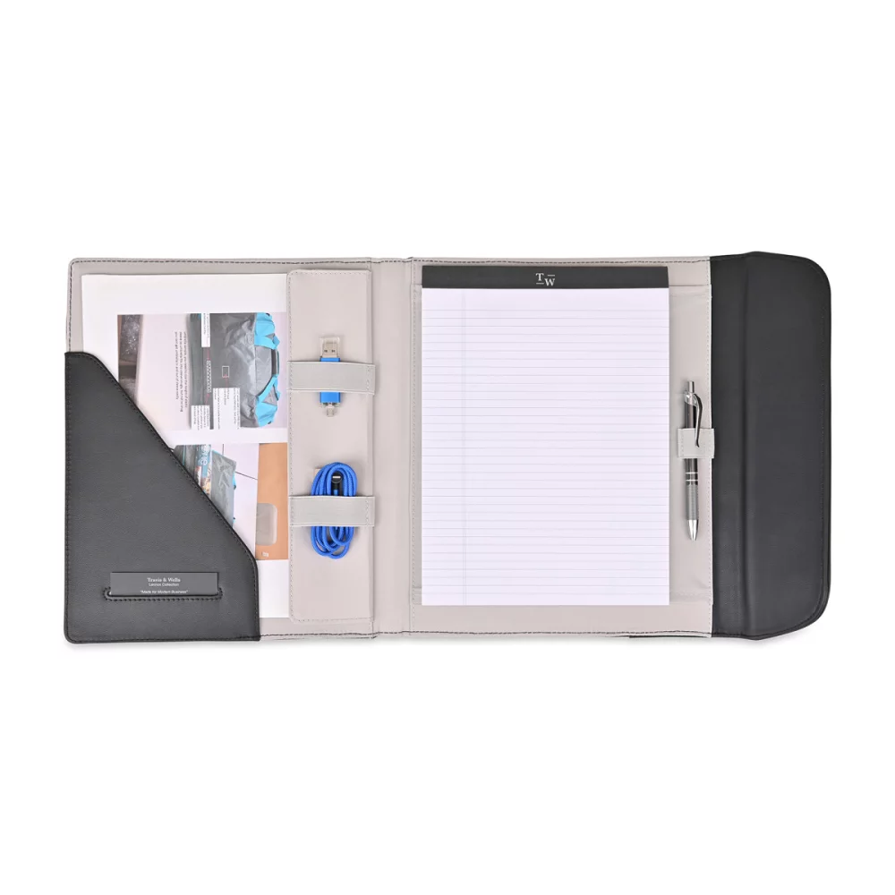 Travis & Wells® Lennox Padfolio - Black