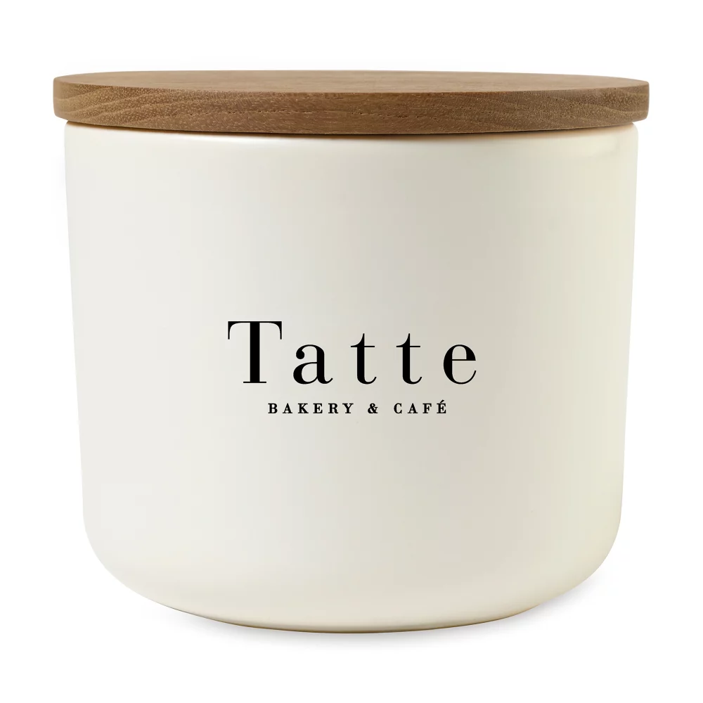 Contenant en grès Be Home® Brampton - Moyen - Blanc