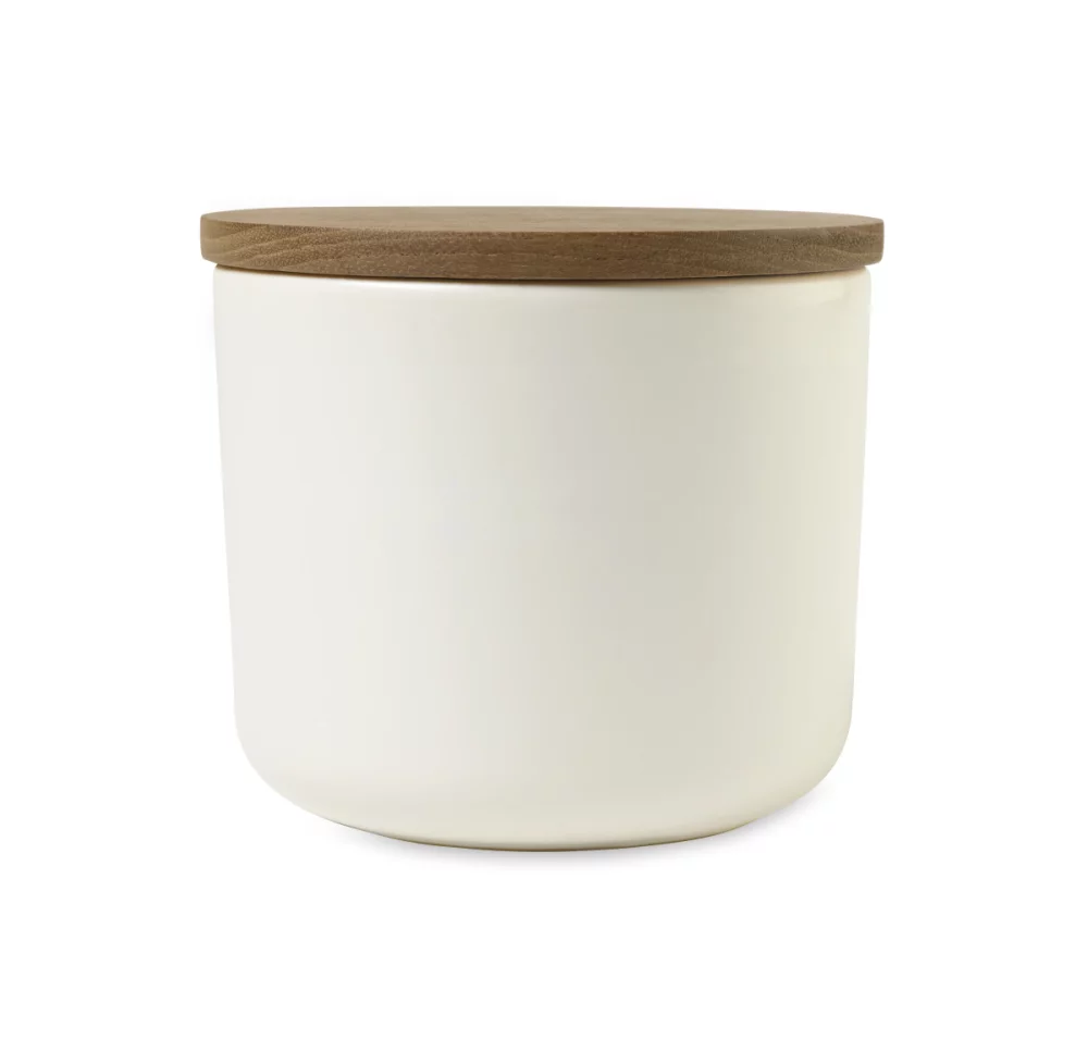Contenant en grès Be Home® Brampton - Moyen - Blanc