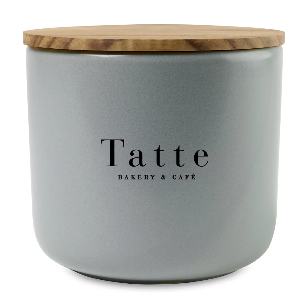 Conteneur en grès Be Home® Brampton - Grand - Gris clair