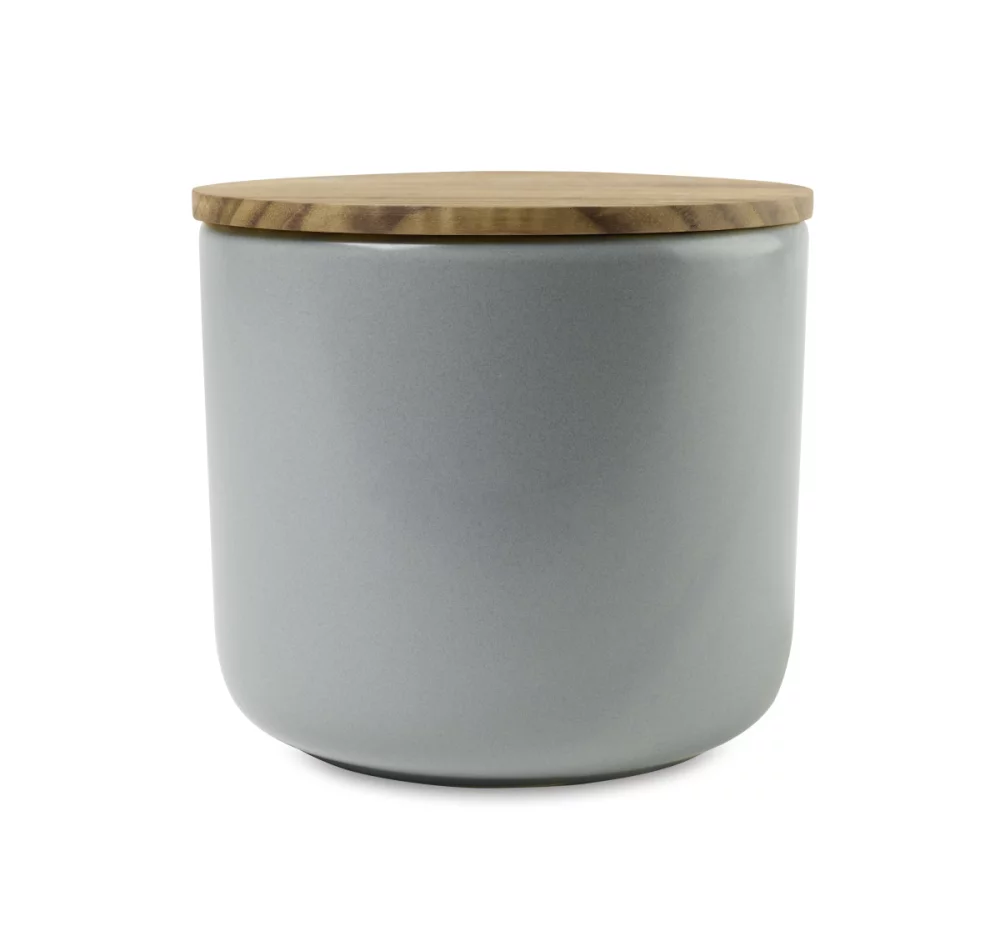 Conteneur en grès Be Home® Brampton - Grand - Gris clair