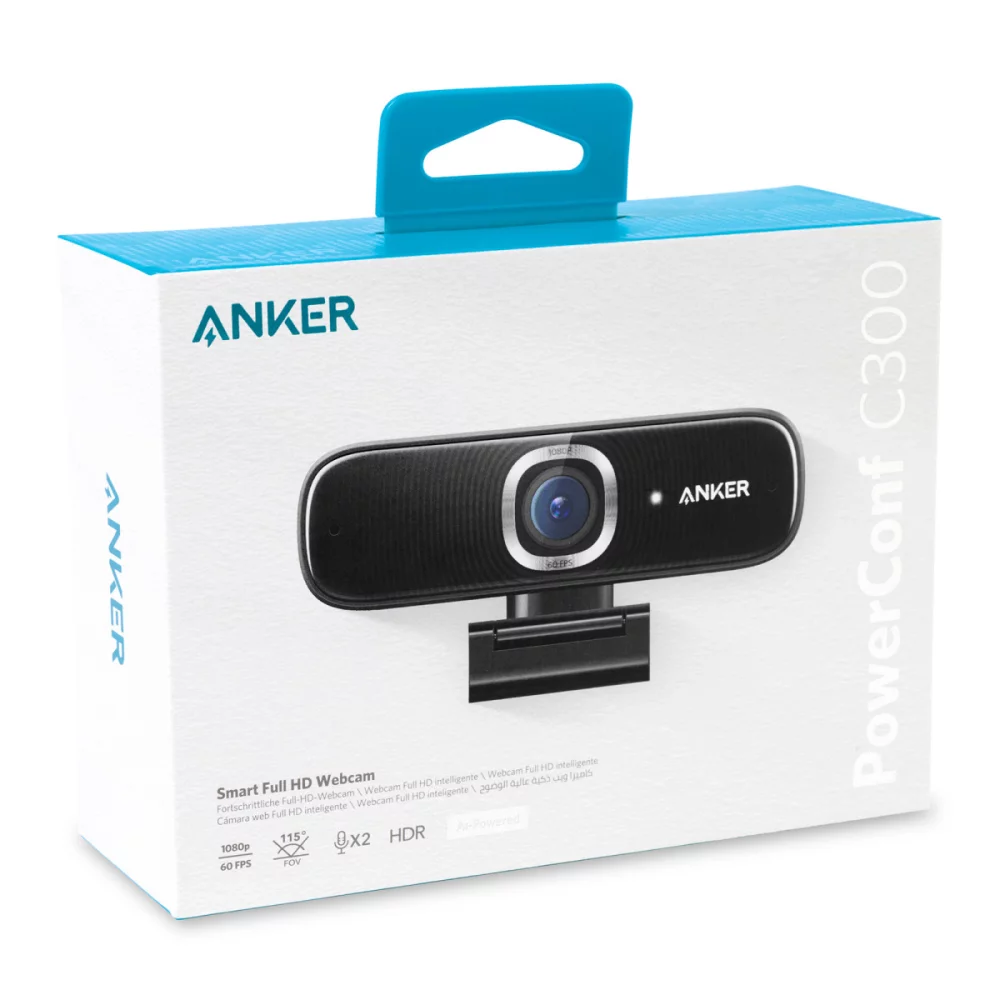Webcam HD Anker® PowerConf 300 - Noir