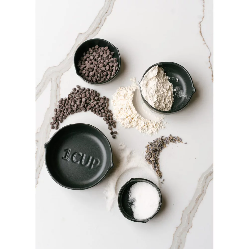 Ensemble de tasses à mesurer en grès emboîtables Be Home® Brampton - Noir