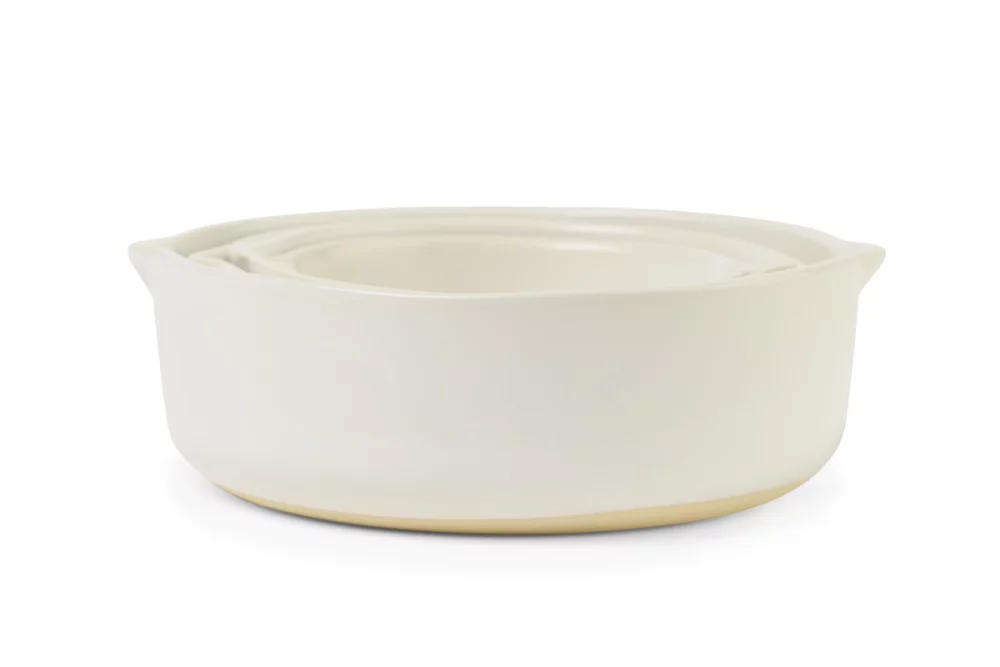 Be Home® Brampton Nested Stoneware Measuring Cups - White