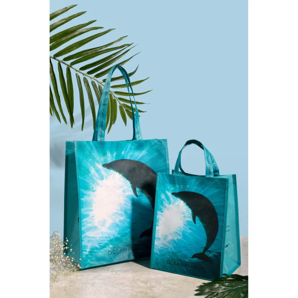 Out of the Ocean® Reusable Large Shopper - Seafoam