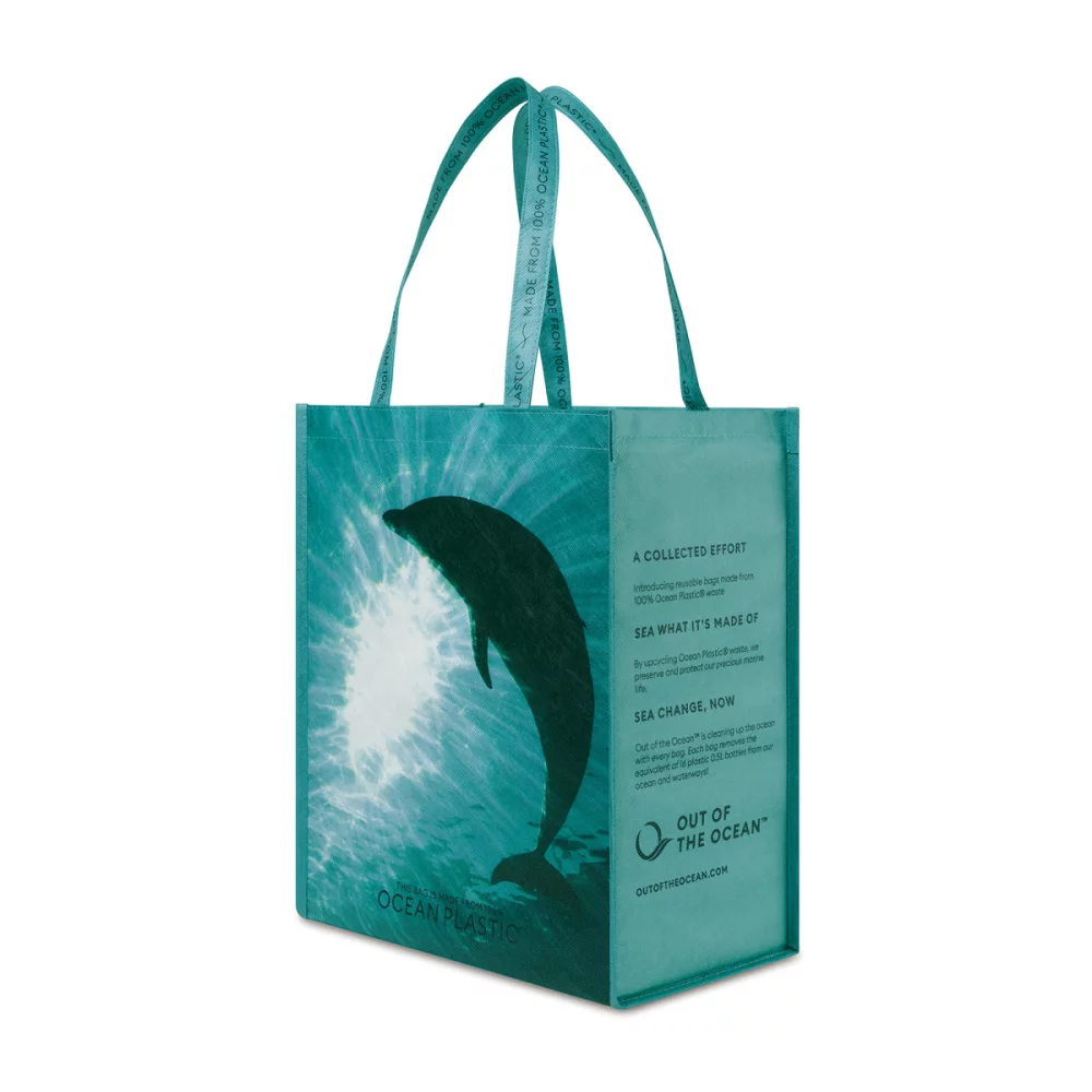 Out of the Ocean® Reusable Large Shopper - Seafoam