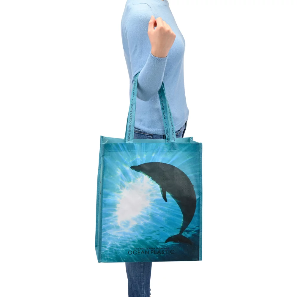 Out of the Ocean® Reusable Large Shopper - Seafoam