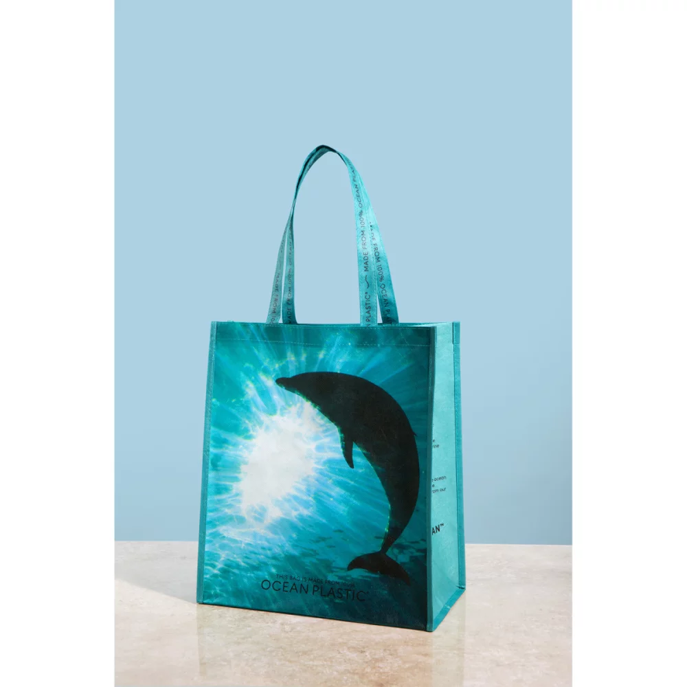 Out of the Ocean® Reusable Large Shopper - Seafoam
