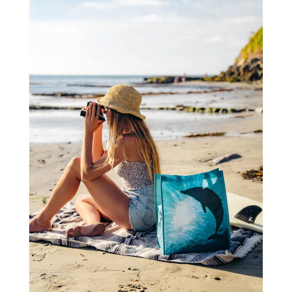 Out of the Ocean® Reusable Large Shopper - Seafoam