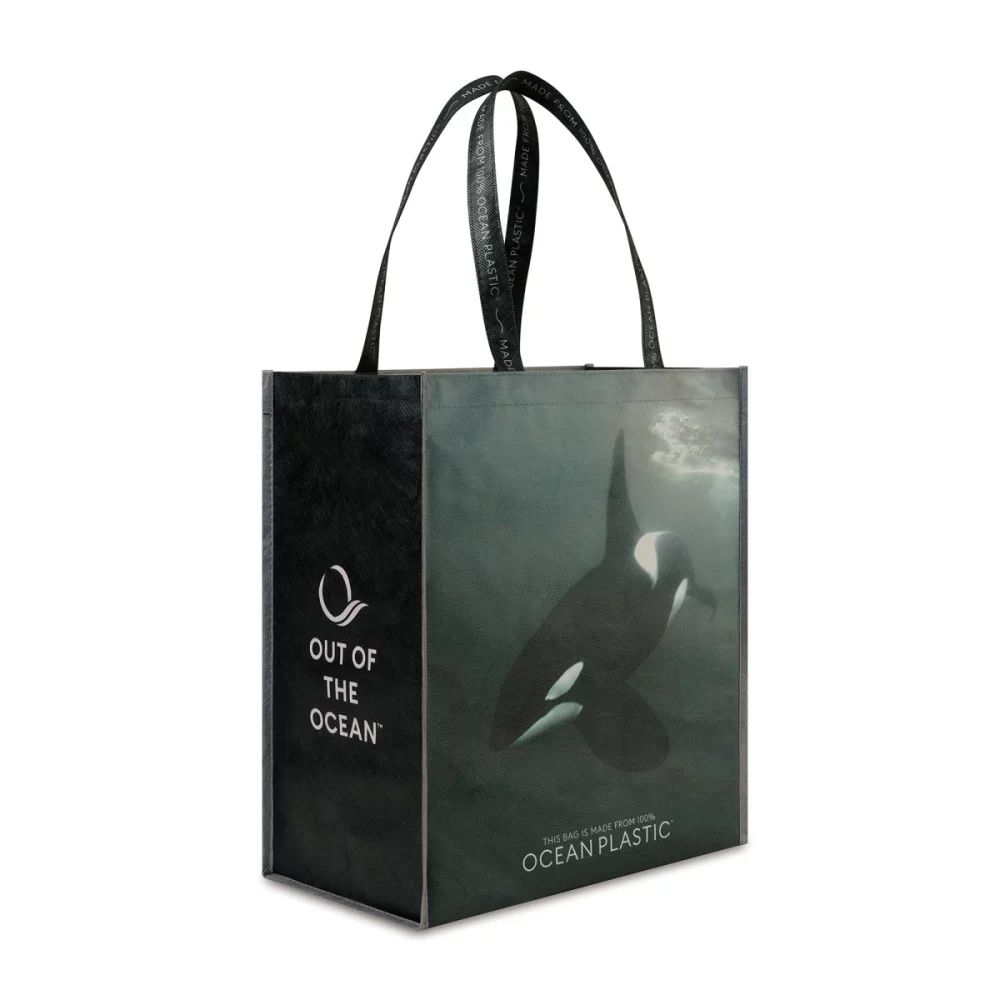 Out of the Ocean® Reusable Large Shopper - Black