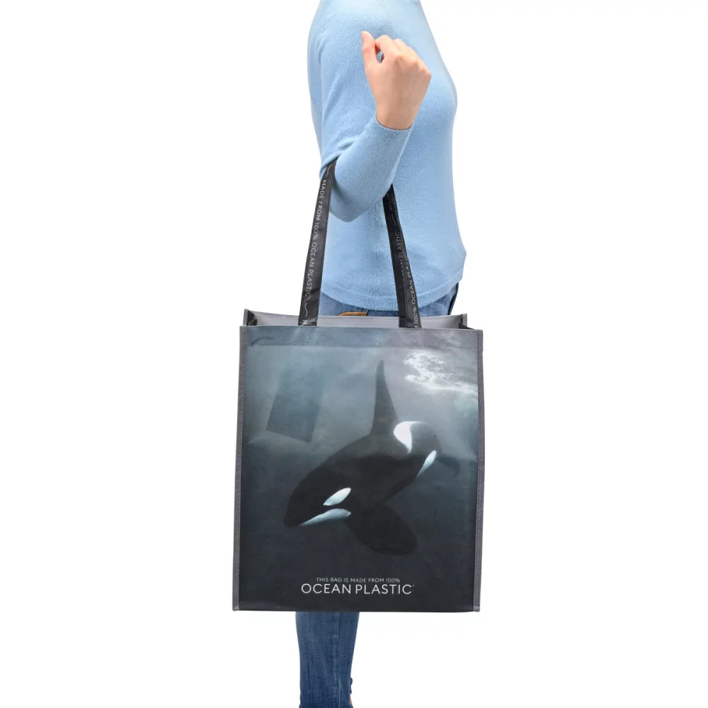 Out of the Ocean® Reusable Large Shopper - Black