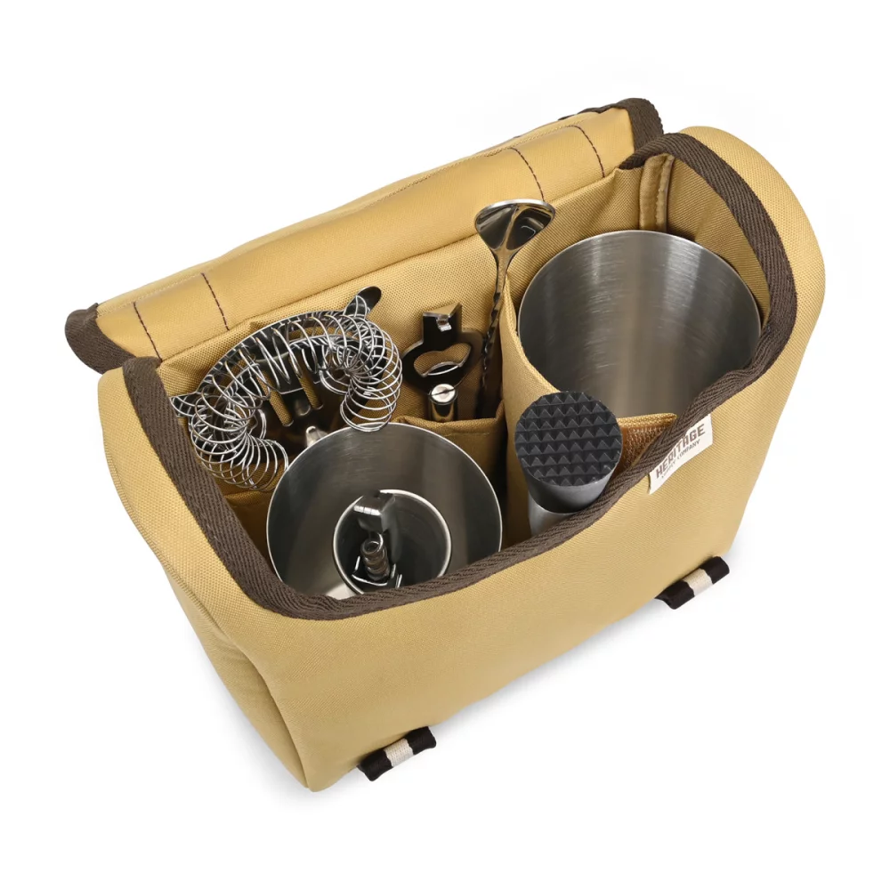 Kit de sac fourre-tout de mixologue itinérant Heritage Supply - Dune