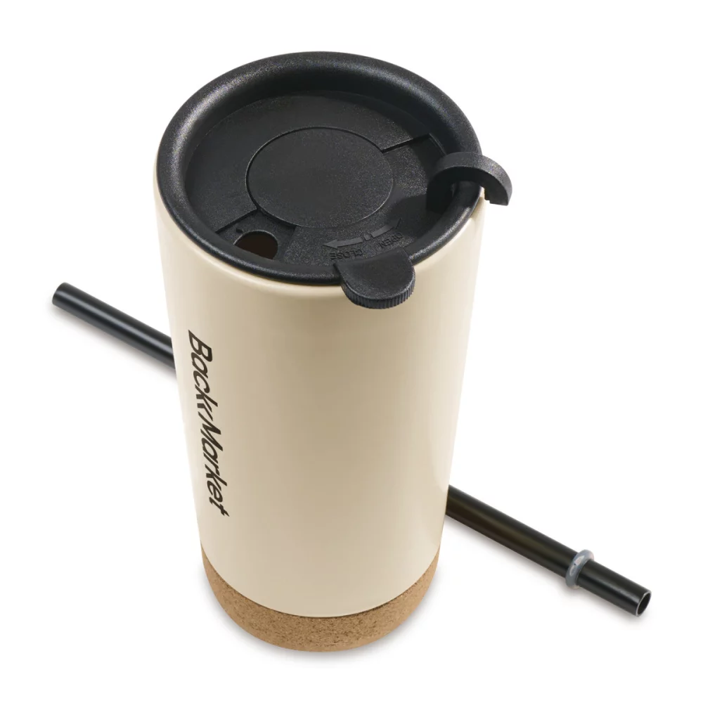 Valo Ceramic To-Go Cup - 18 Oz. - Bone