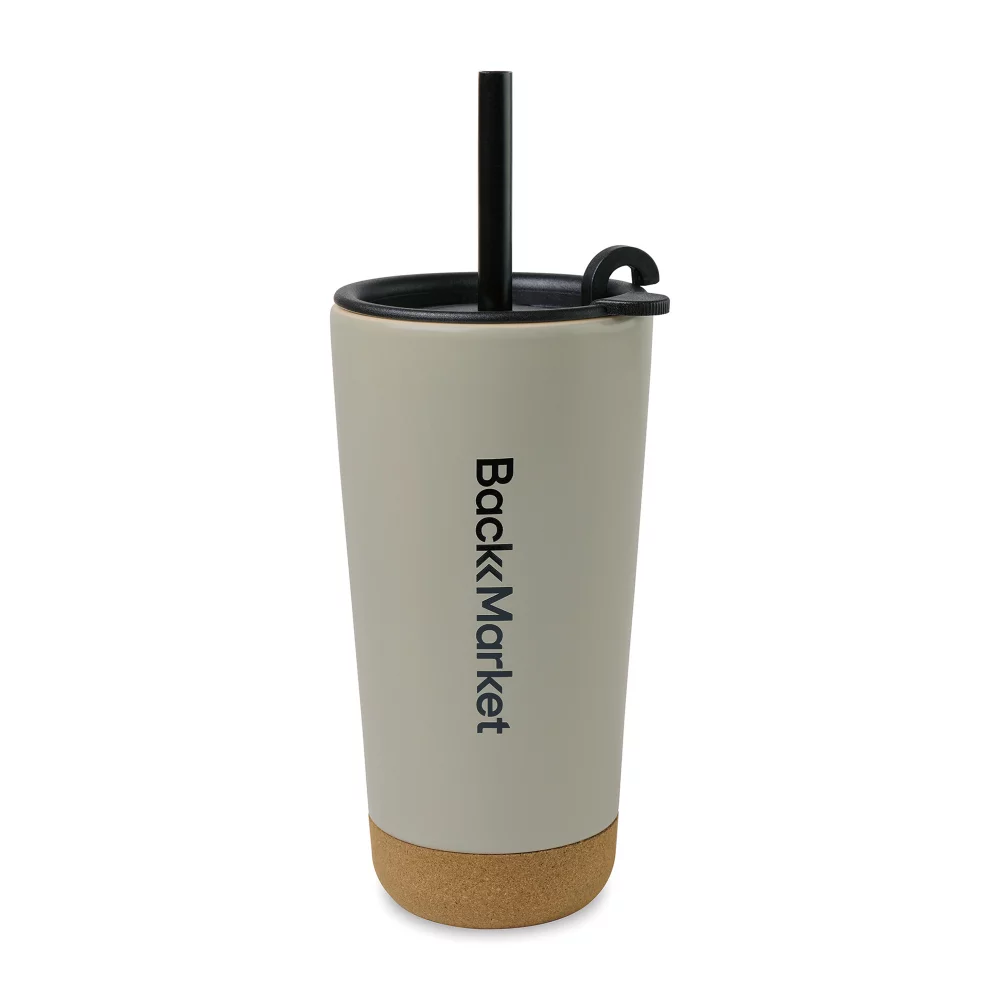 Tasse de voyage en céramique Valo - 18 oz - Gris sauge
