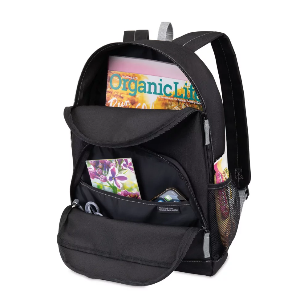 Repeat Recycled Poly Backpack - Medium Grey