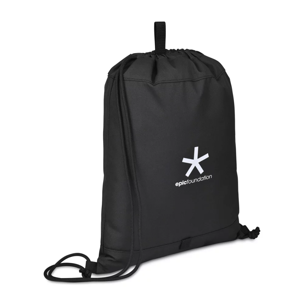 Repeat Recycled Poly Cinchpack - Black