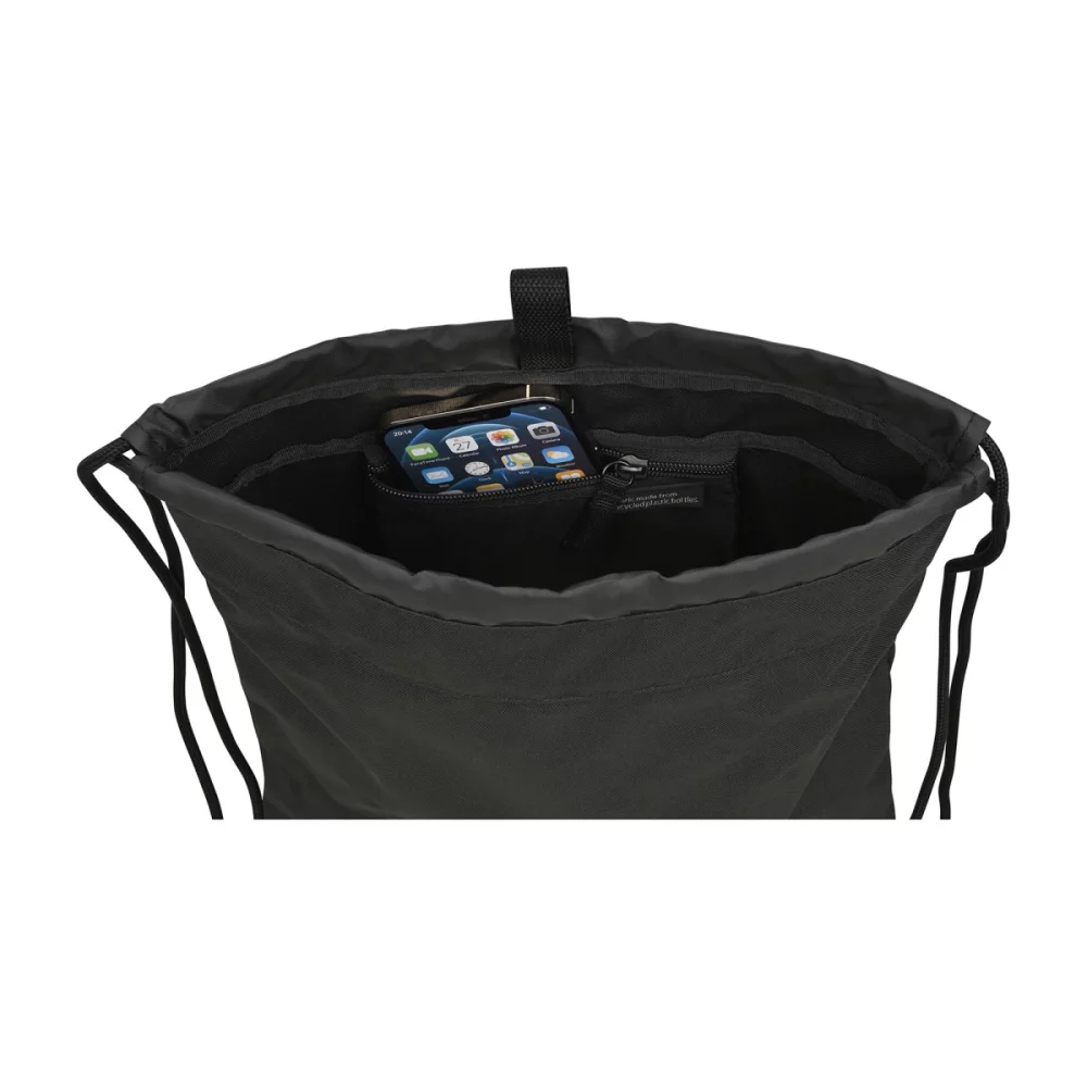 Repeat Recycled Poly Cinchpack - Black