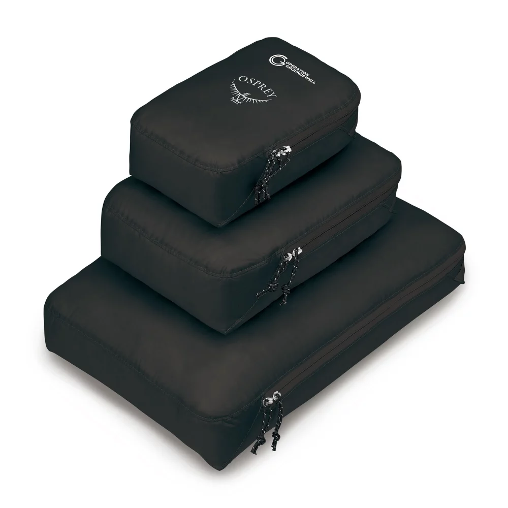 Ensemble de cubes de rangement ultralégers Osprey - Noir