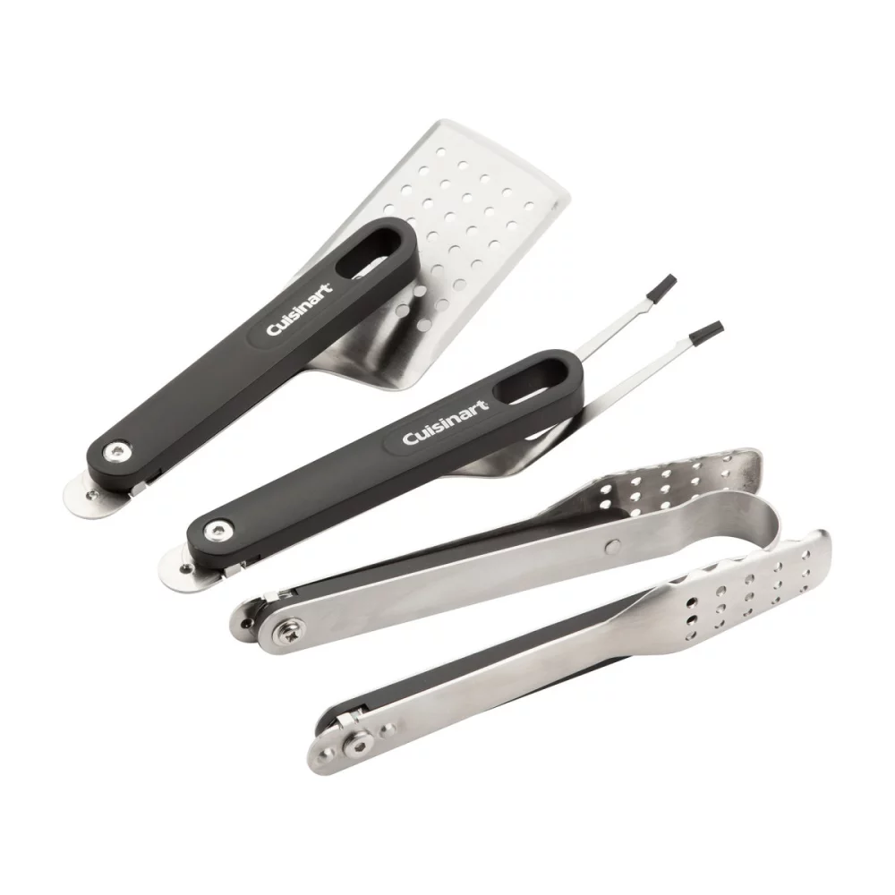 Cuisinart Outdoors® 4-Piece Folding Grill Tool Set - Charcoal