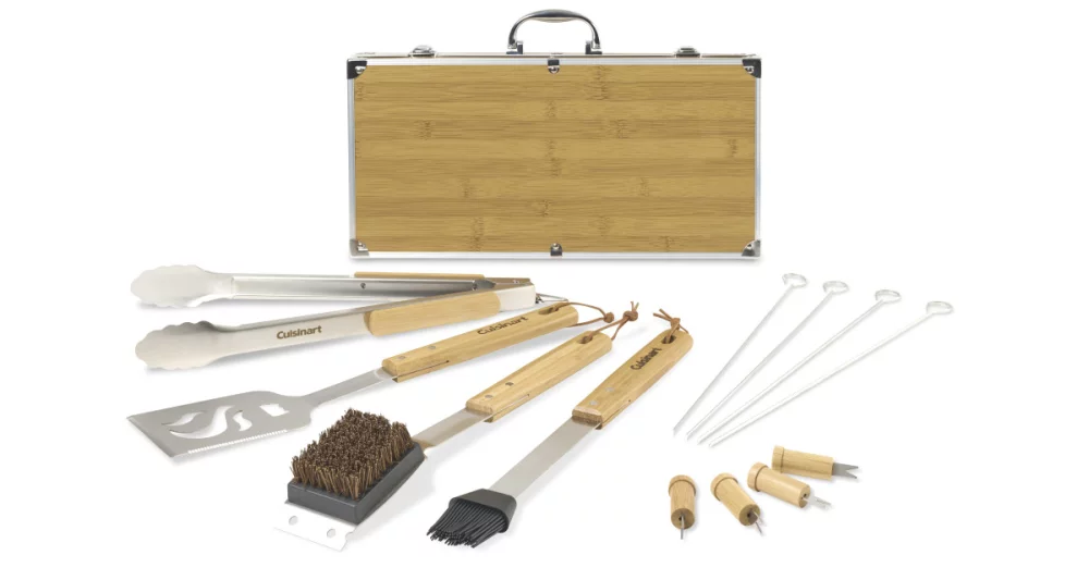 Cuisinart Outdoors® Bamboo 13 PC Grill Tool Set - Bamboo
