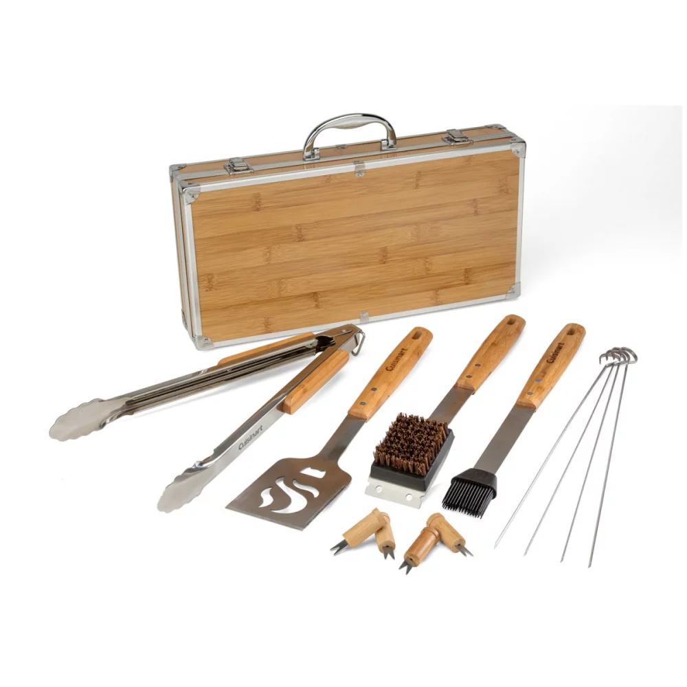 Cuisinart Outdoors® Bamboo 13 PC Grill Tool Set - Bamboo