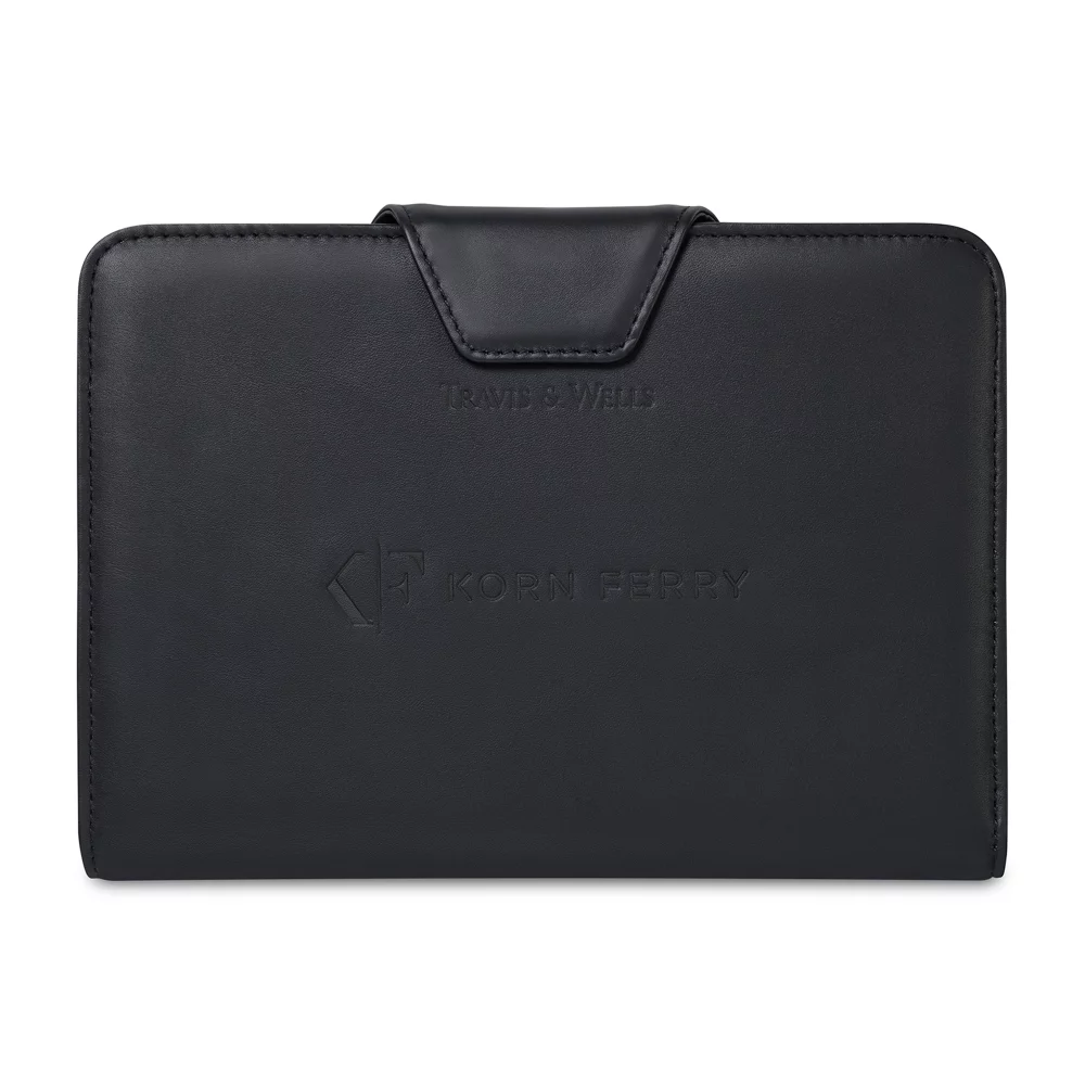 Travis & Wells® Envoy Junior Magnet Close Padfolio - Black