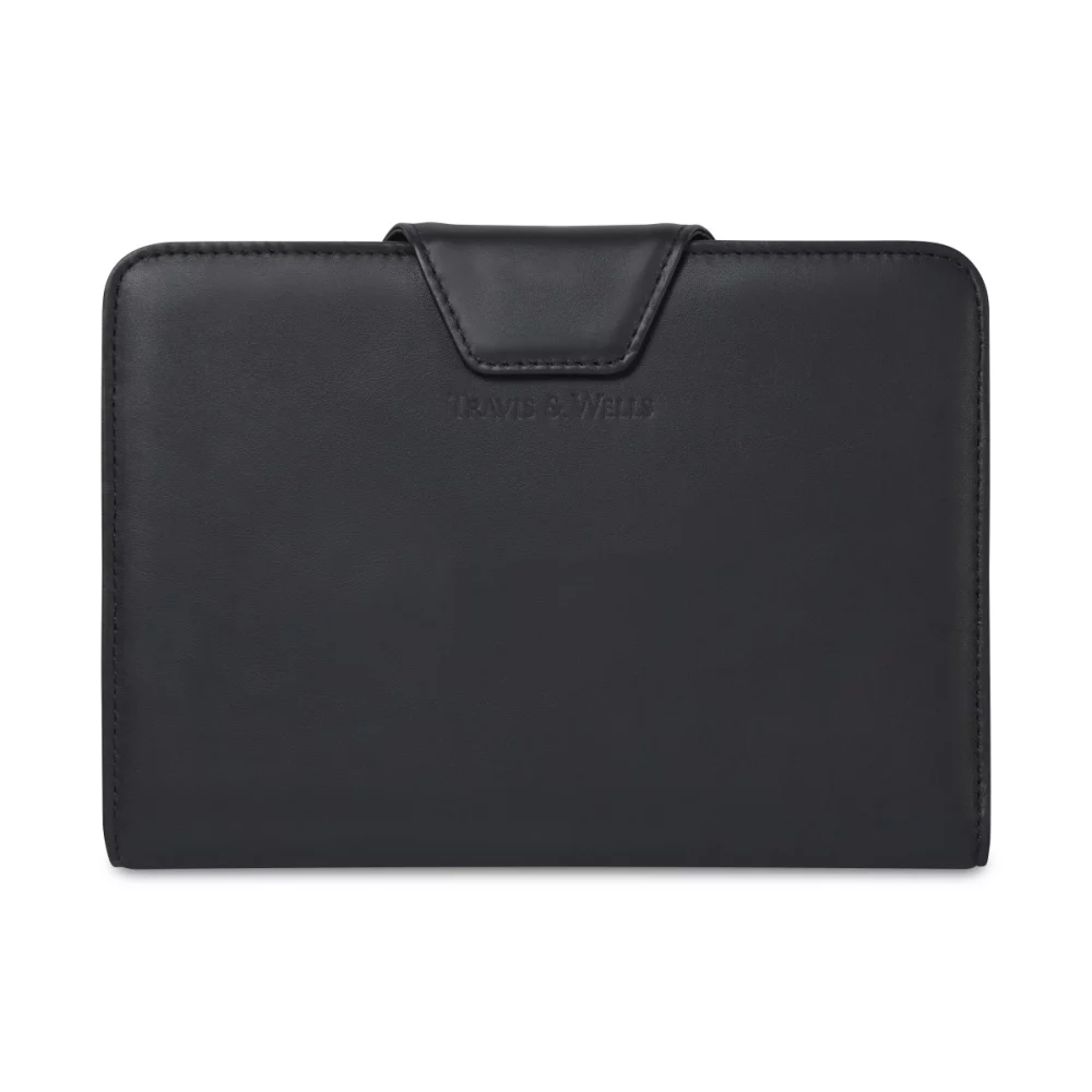 Travis & Wells® Envoy Junior Magnet Close Padfolio - Black