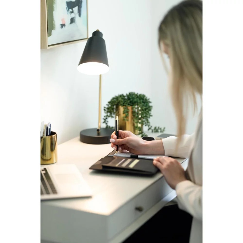 Travis & Wells® Envoy Junior Magnet Close Padfolio - Noir