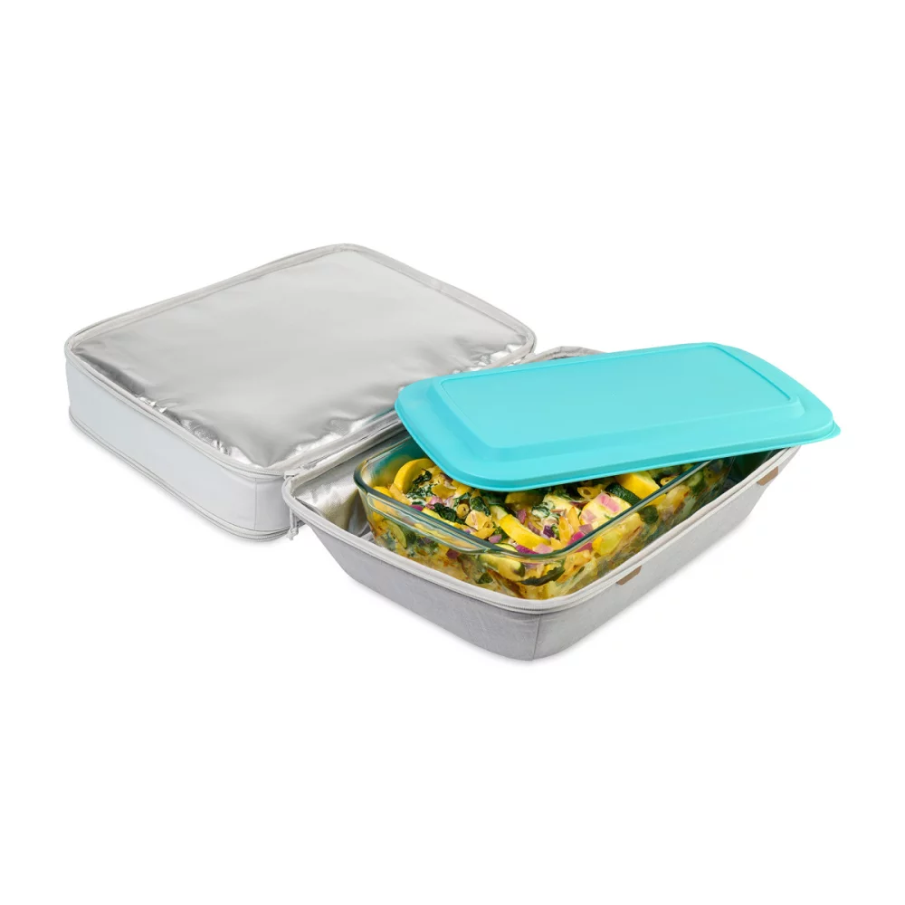 Parkview Insulated Dual Food Carrier - Greystone