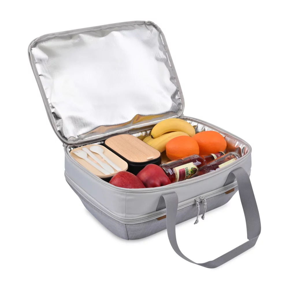 Parkview Insulated Dual Food Carrier - Greystone