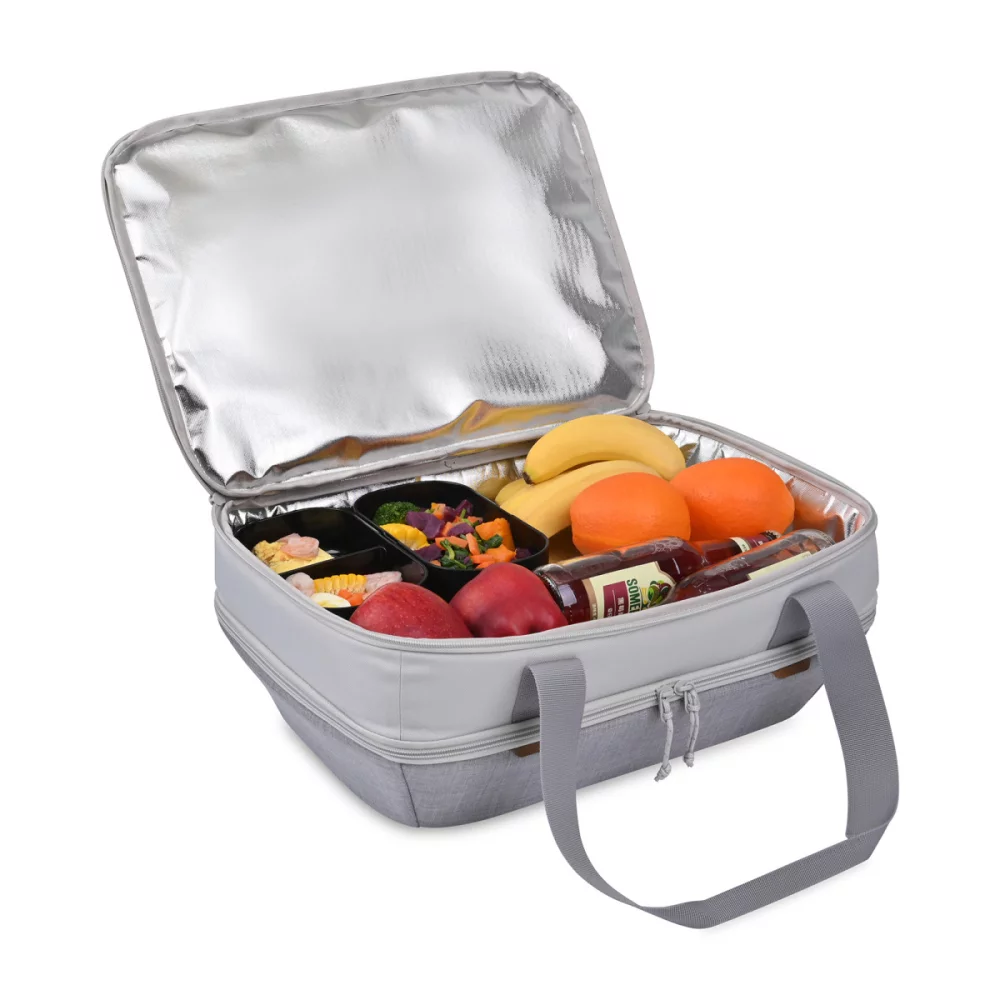 Parkview Insulated Dual Food Carrier - Greystone