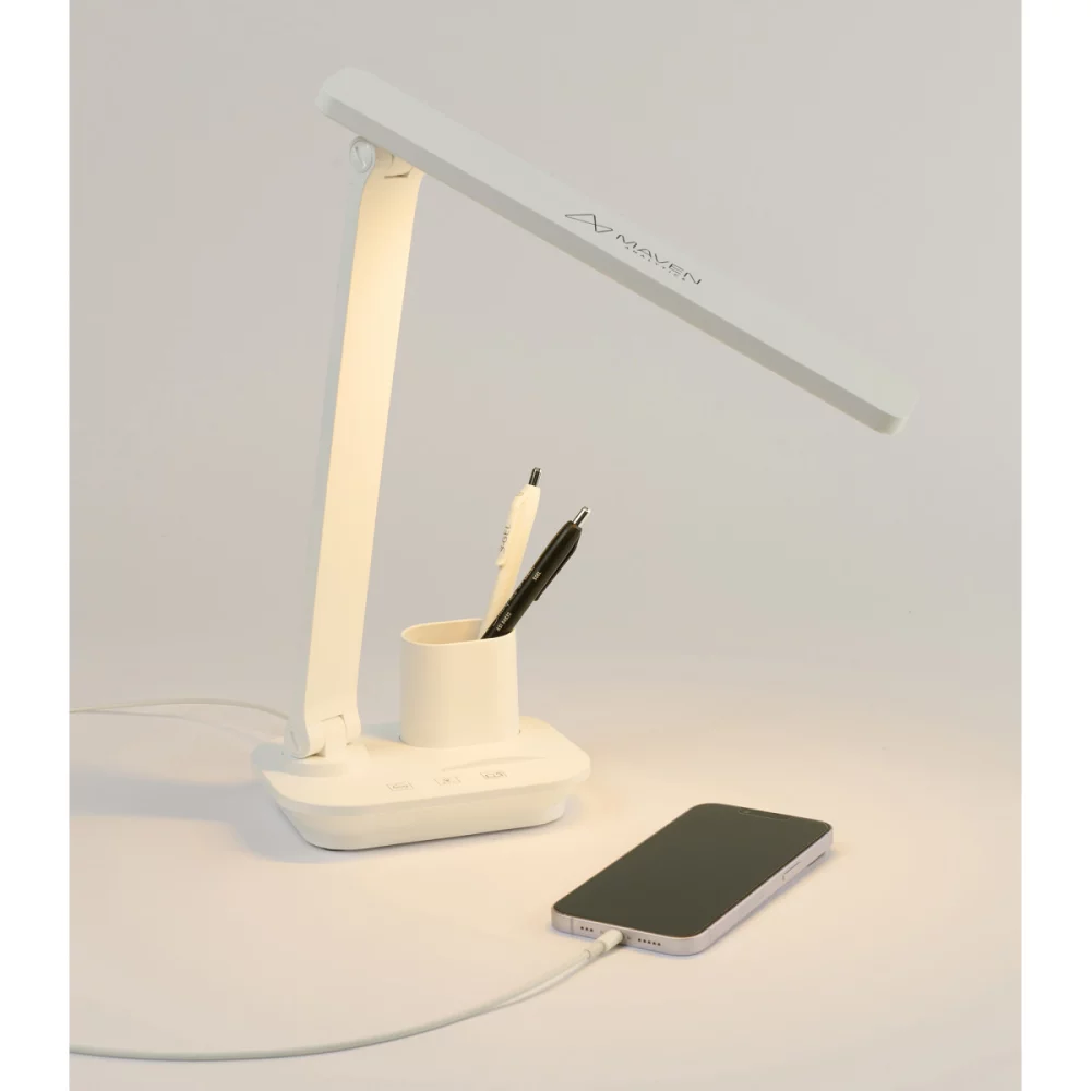 Modern Office Desk Lamp - White