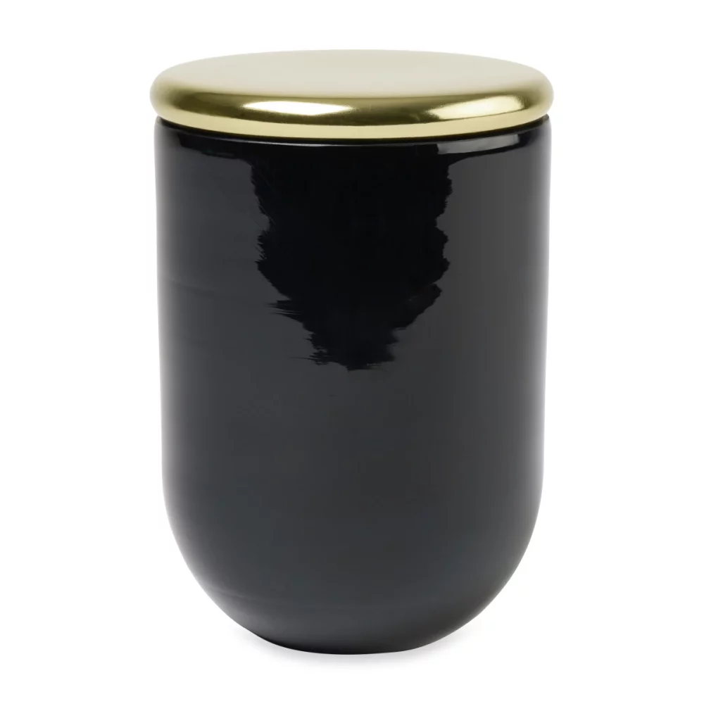 Be Home® Cora Blown Glass Candle - Black-Vanilla Bean