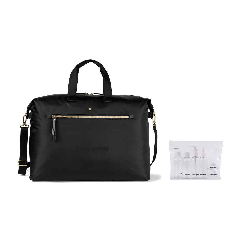 Sac de voyage classique Samsonite Mobile Solution Duffel et ensemble de 6 bouteilles de voyage - Noir