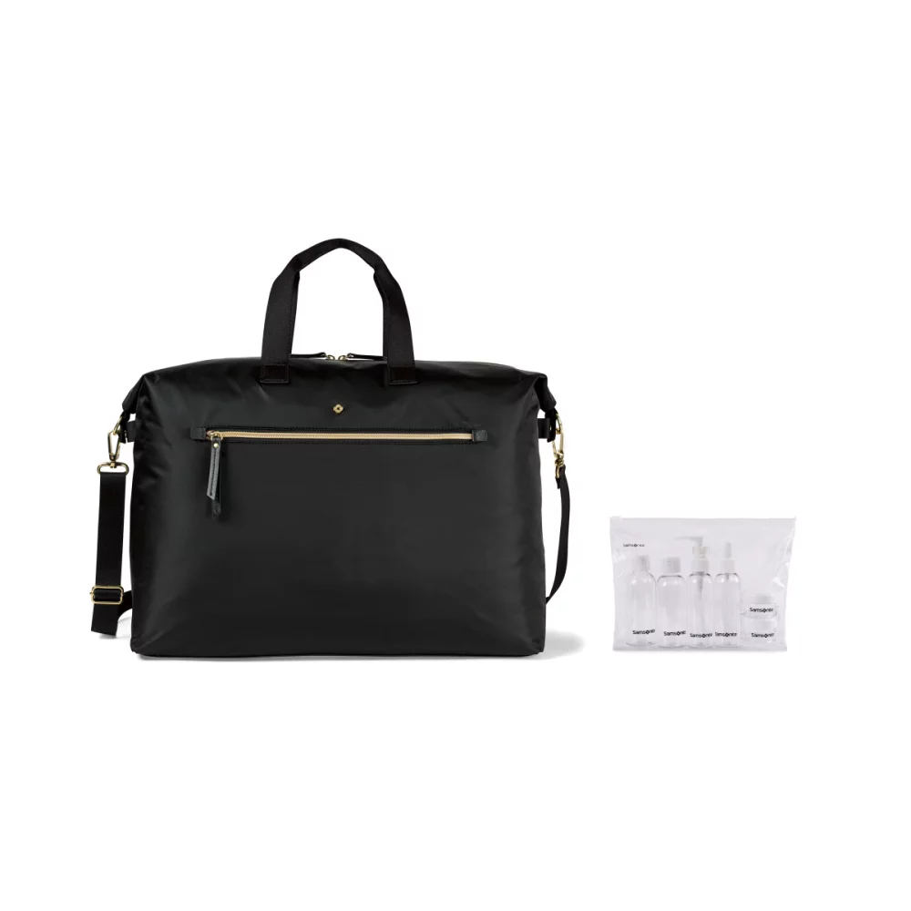 Sac de voyage classique Samsonite Mobile Solution Duffel et ensemble de 6 bouteilles de voyage - Noir