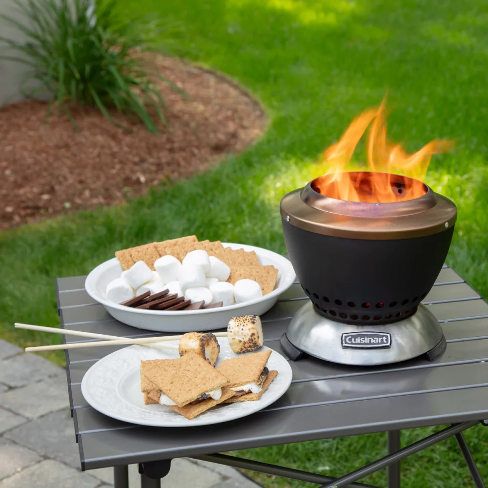 Cuisinart Outdoors® Cleanburn Smokeless Tabletop Fire Pit - Acier inoxydable