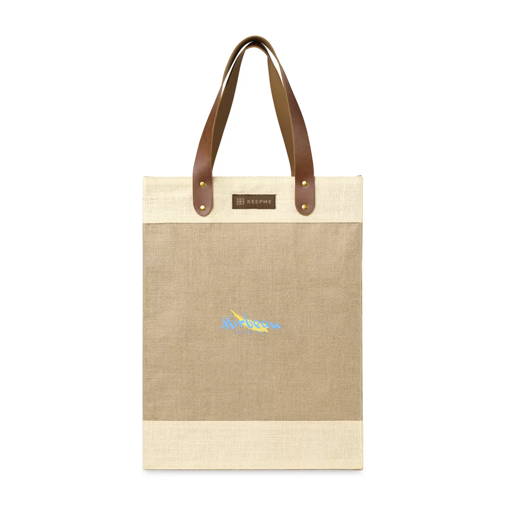 KEEPME® Jute Tall Tote - Natural