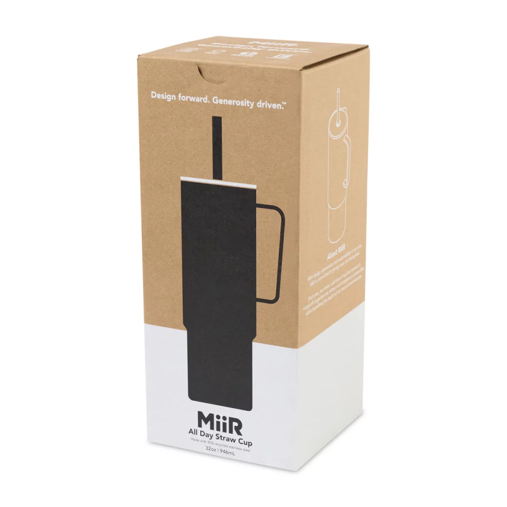 Tasse de camping MiiR® All Day - 32 oz - Poudre noire